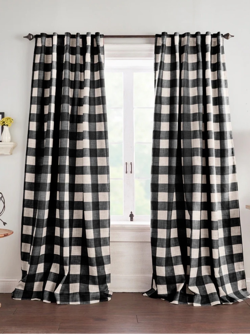 Buffalo Plaid Curtains With Blackout Panel